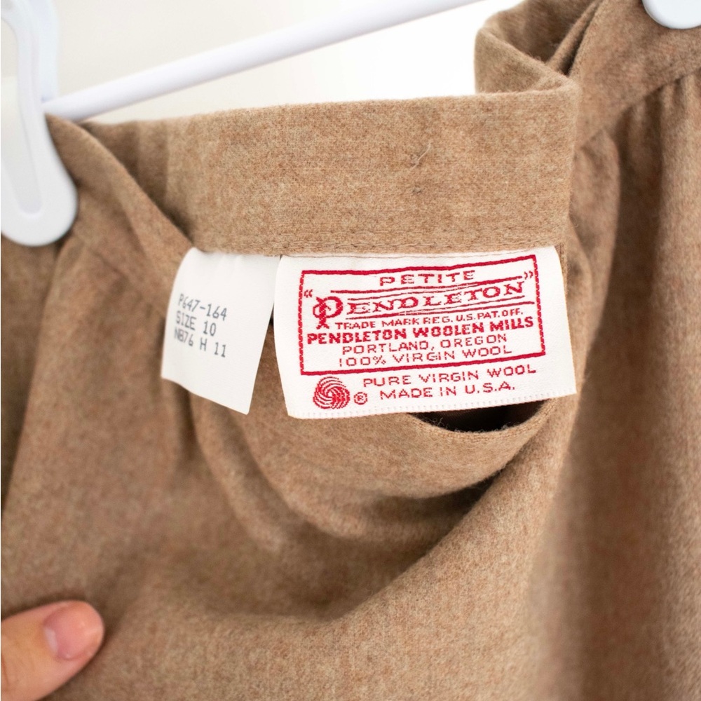 Pendleton Camel Wool Skirt